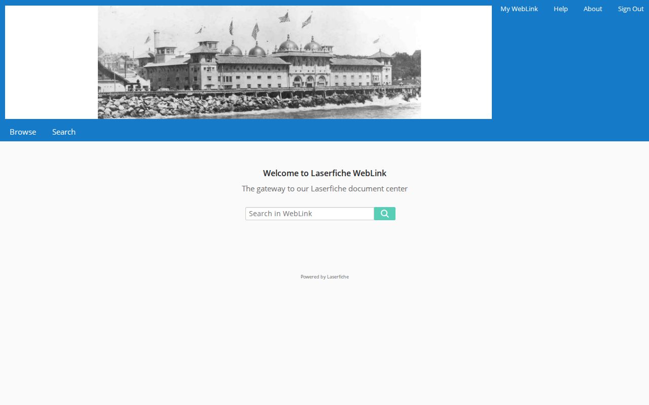 Redondo Beach city directory digitized volume in the Laserfiche archive