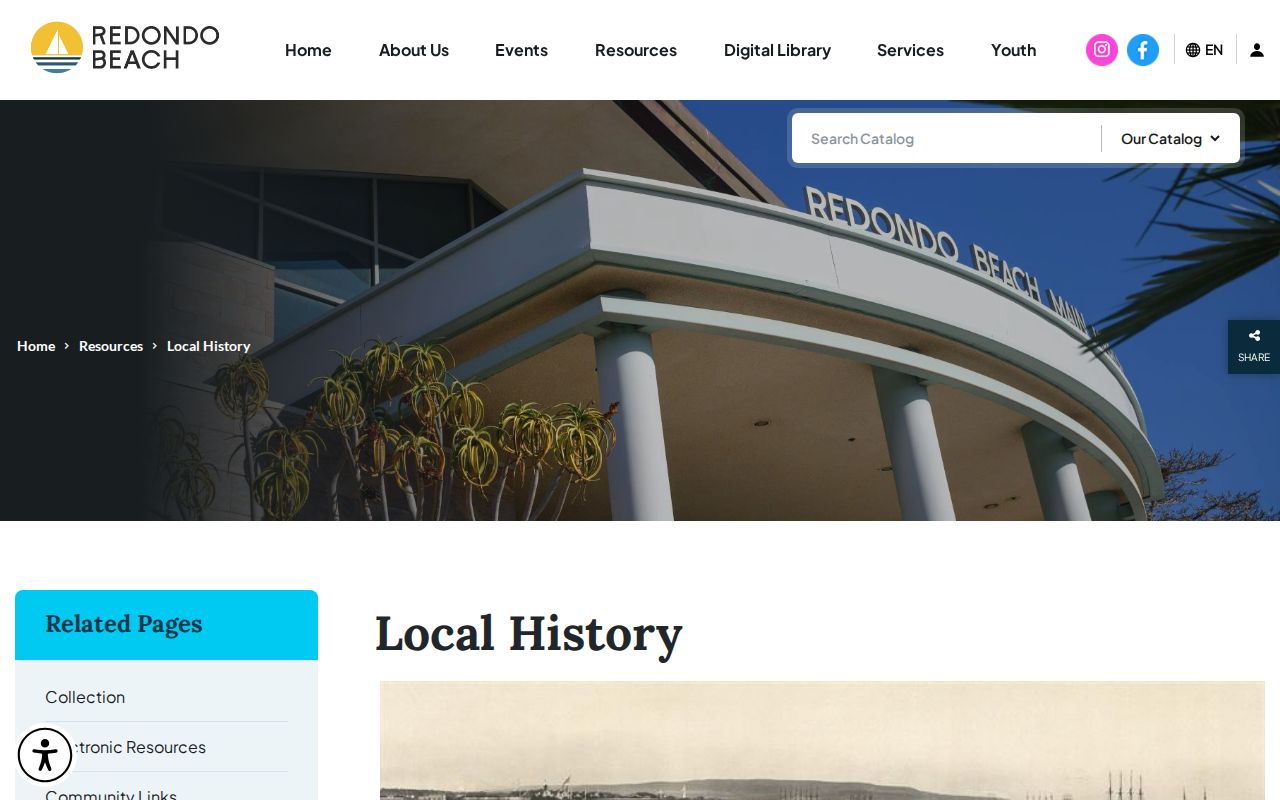 Redondo Beach residents directory local history collection reference