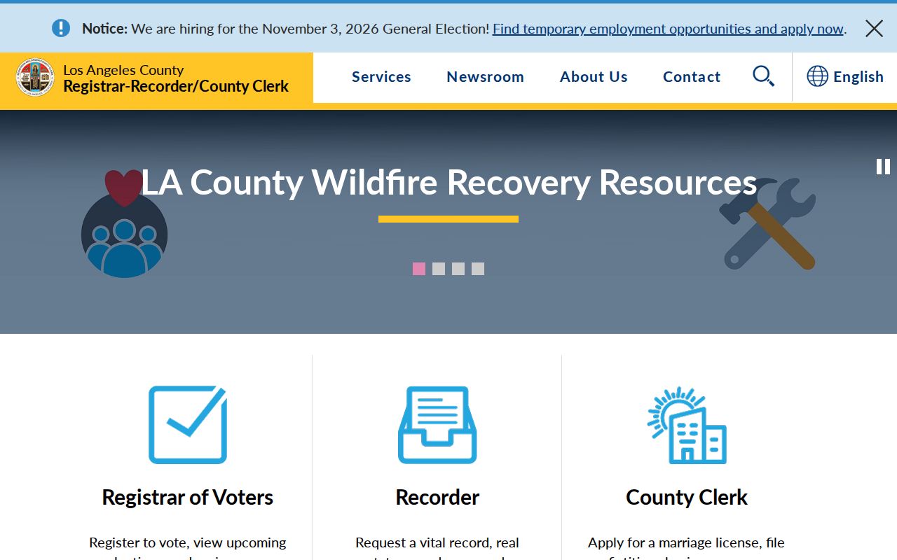 Redondo Beach neighbors and LA County voter services
